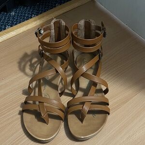 American Rag Tan Strappy Sandals